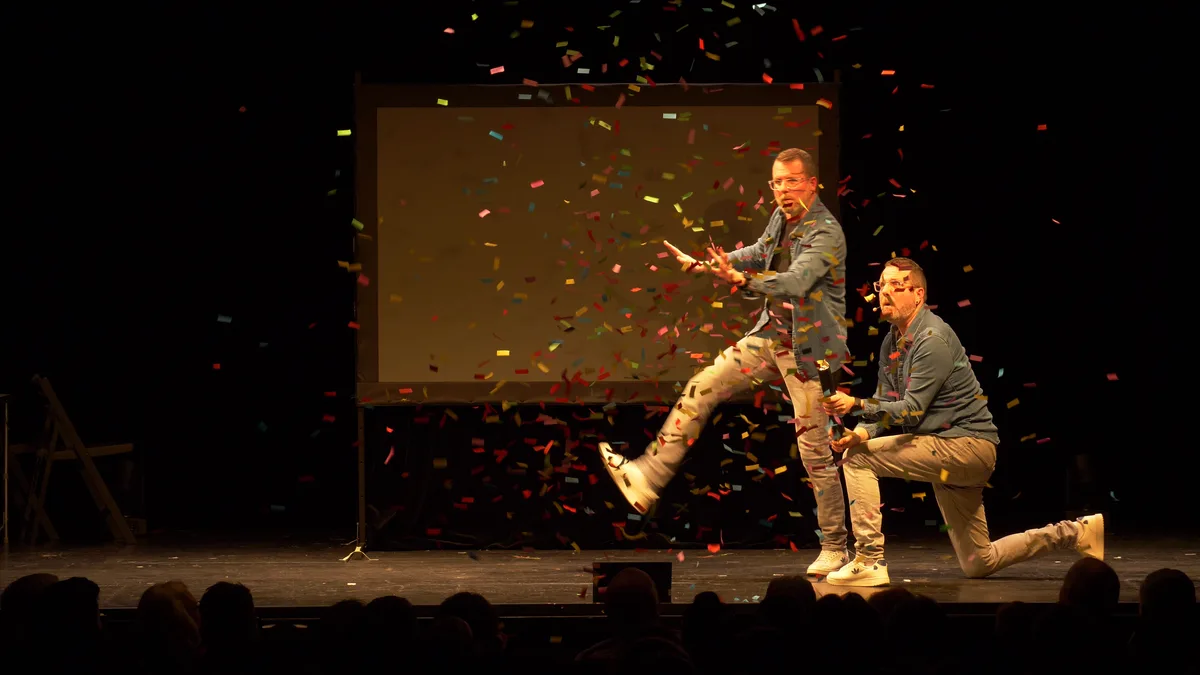Das Comedy-Duo Die Zwillinge, bestehend aus Matthias und Roland Portmann.